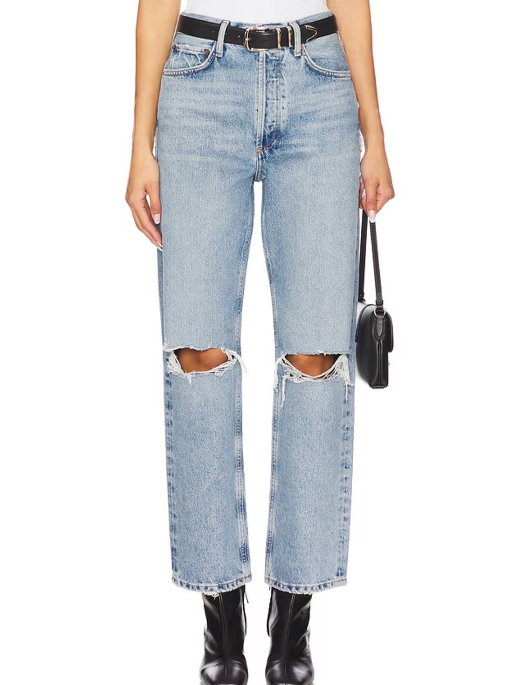 Agolde 90’s Mid Rise Loose Fit Cotton Jeans in Alter Women’s 24